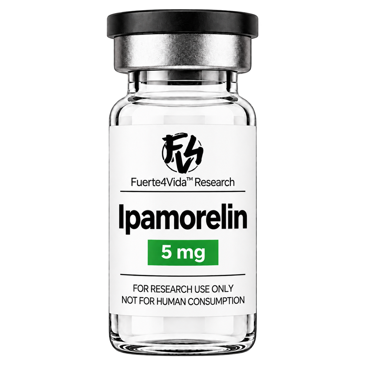 Fuerte4Vida Research Ipamorelin 5 mg vial