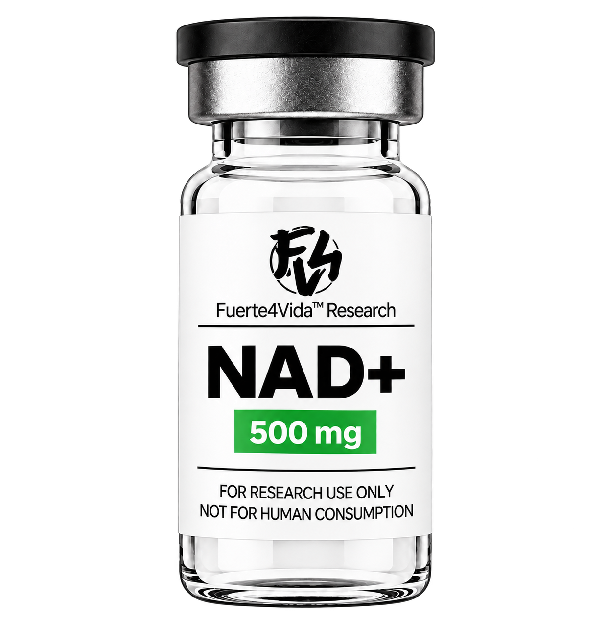 Fuerte4Vida Research NAD+ 500 mg vial